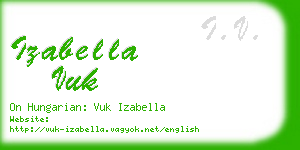 izabella vuk business card